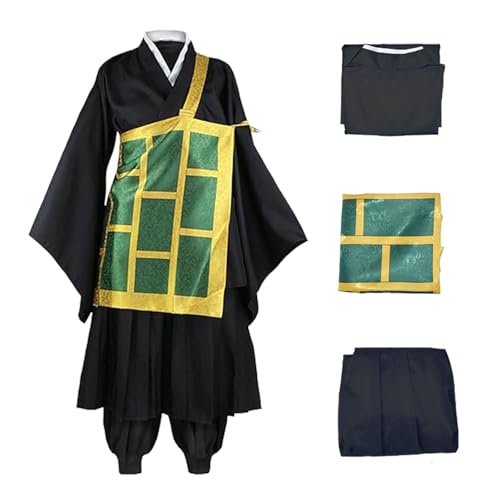 Disfraz de Cosplay de Anime, Uniforme de Cosplay de Anime Negro, Disfraz de Kimono, Atuendo de Halloween, Conjunto de disfraz para Halloween, Navidad, Cumpleaños, Carnaval, Fiesta Temática (XL)