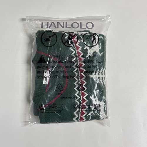 Womens Ugly Christmas Sweater Cute Reindeer Snowflakes Long Sleeve Xmas Holiday Party Knitted Pullover