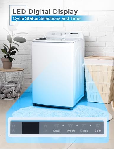 Black+Decker Top Loading Washing Machine BTLW41MW - Thumbnail 4