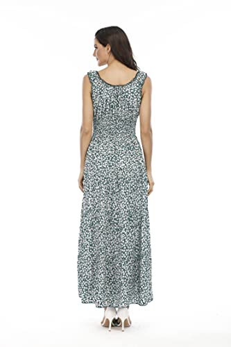 Image of OSTOO Women's 2026 Summer Boho Floral Print Tiered Casual Flowy Long Maxi Dress