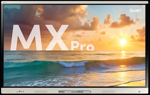 Image of Smart Technologies - MX286-V5-PW - Smart Board Mx086-v5 Pro Series Interactive Display with Iq