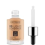 Catrice | HD Liquid Coverage Foundation | 24H Wear, Matte Finish, High Coverage, Waterproof Formula with Niacinamide | Vegan & Cruelty Free (034 | Medium Beige)