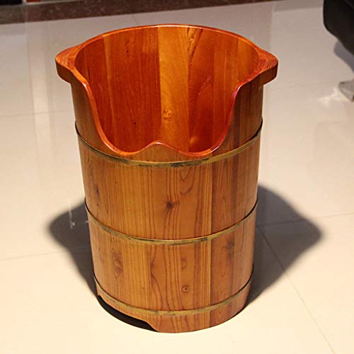 Tina de madera para pies spa con tapa miniatura 6