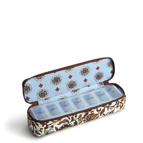 Image of Vera Bradley womens Travel Pill Case, Cotton Gabardine