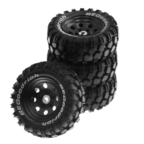 Jante en metal 1.9 pouces et pneu caoutchouc haute durabilité pour RC Crawler 1/10