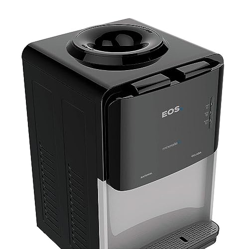 Bebedouro de Mesa para Garrafão Eos Mineralle Compacto com Compressor Preto Ebc03p 110v
