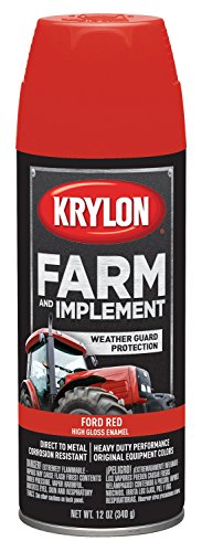 Image of Krylon Farm & Implement Spray Paint, High Gloss, Ford Red, 12 oz
