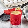 Prep Solutions Heat-Resistant Silicone Grease Strainer & Keeper - 2 Cup Capacity, Red #4
