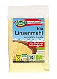  Harina de lentejas amarillas austríacas ecológicas, sin gluten 3,5 kg Bio biológica, sin OMG hechas de lentejas orgánicas amarillas peladas de Austria 12x250g