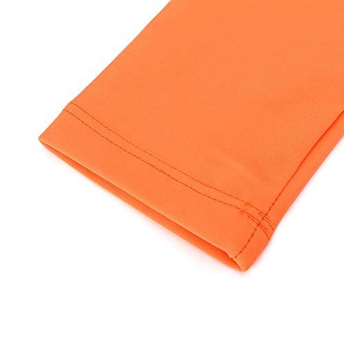 Kaku Nanu Boys Rash Guard Upf 50+ Sun Shirt Toddler Short Sleeve(Orange,6) #TOP3