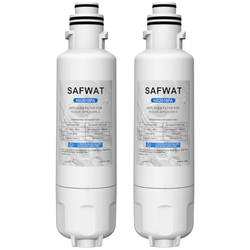 Image of HX2019FR-A HX2019F-A Water Filter Compatible with Hisense HRM260N6TSE HRFD560SW HRCD585BW HRFD634BW HRCD650BW HRCD586TBWB Mora MRM260N6TSE Refrigerator (2 Pack)