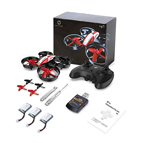 Holy Stone HS210 Mini Drone RC Nano Quadcopter Best Drone for Kids and Beginners RC Helicopter Plane with Auto Hovering, 3D Flip, Headless Mode and Extra Batteries Toys for Boys and Girls