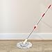 Alipis 1set Replacement Mop Stick Pole Handle Disc Compatible Rotary Mop Reinforced Design for Heavy Use Easily Reaches Tight Spaces and Edges