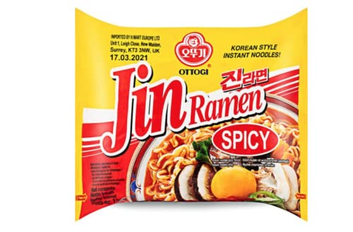 WaNaHong Ottogi Jin Ramen Sapore Speziato 120g (confezione da 20)