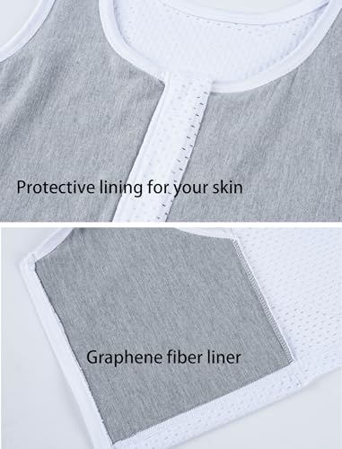 Image of XUJI Chest Binder FTM Transgender Zip Up Binder Breathable Breast Cool Fabric Tank Top