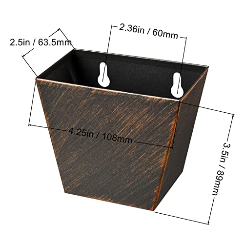 Haiicen Antique Copper Stainless Bottle Opener Wall Mounted With Cap Catcher Drainage Openings Bundle Outdoor (Pack Of 2) #TOP1