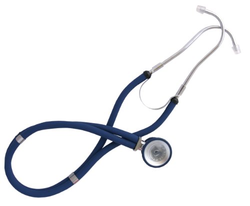 Stéthoscope Rappaport double bleu idéal pour le suivi des patients à domicile