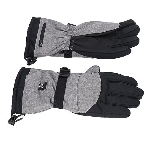 Gants chauffants électriques imperméables pour homme et femme sports d'hiver