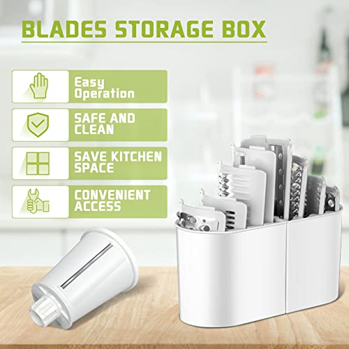 Masthome Rotary Cheese Grater Shredder, Multi-Functional Kitchen Mandoline Vegetables Slicer With 5 Interchangeable Blades, Manual Round Mandoline Slicer For Cheese, Nuts, Fruit, Carrot, Cucumber #TOP4