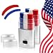Patriotic Red White Blue Face Paint Stick Makeup for 4th of July, Sports & Events Easy Face & Body Paint for Baseball, Softball & 4th of July Accessories for Women Independence Day Stick (2 PCS)