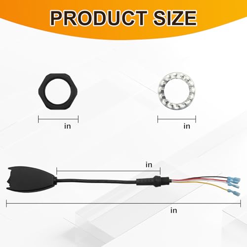101610 Power Cord Assembly for Proteam Backpack Vacuum, w/Nut & Washer Switch Cord Parts for Super CoachVac/Super CoachVac HEPA/CoachVac by Perfect Pairz - Image 2