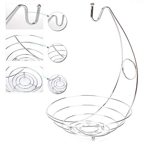 Tazón de frutas inoxidable YUQI, centro de mesa elegante en hierro plata 4