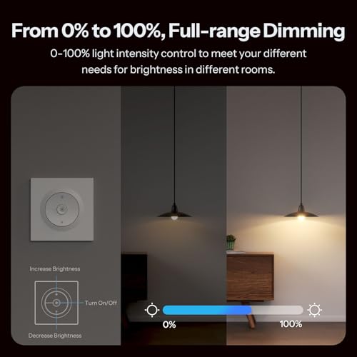 SONOFF Orb-DIM, Matter Smart Dimmer Switch, 2.4GHz WiFi, Neutral Wire Required, for Dimmable LED/Incandescent/Halogen Lamps, Compatible with Homekit/Siri, Amazon Alexa & Google Home - Image 4
