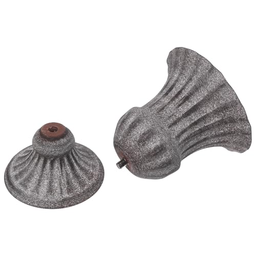 FUOYLOO Florero Cementerio de Hierro Resistente Intemperie Jarrón Funerario Vintage Gris Soporte para Flores para Tumbas y Decoración Memorial Uso en Cementerios y Homenajes Familiares