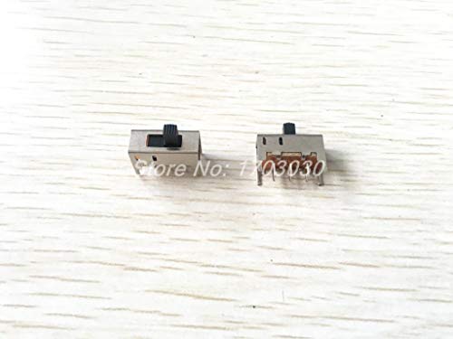 30 Pcs PCB DC 50V 0.3A 2 Position DPDT 2P2T Mini Vertical Slide Switch 6 Pin DIP