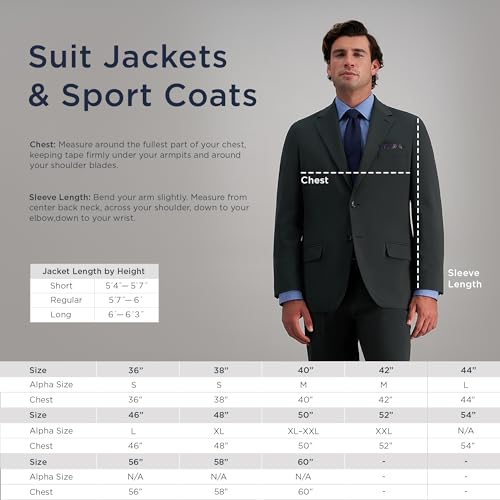 Image of Haggar Men's Smart Wash Machine Washable Classic Fit Suit Separates - Pants & Jackets