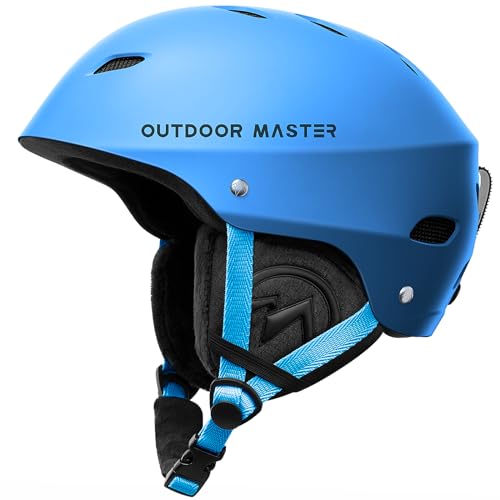 OutdoorMaster Kelvin Ski Helmet - Snowboard Helmet for Men, Women & Youth (Blue,L) by OutdoorMaster - Used condition - US$19.77
