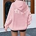 Lubpow Cute Sea Turtle Hoodies for Women Oversized Ocean Hoodie Aesthetic Graphic Sweatshirts Casual Fleece Pullover Tops(Pink,XL)