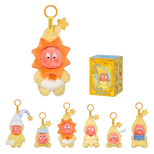 POP MART We are Twinkle Twinkle Series-Plush Pendant Blind Box, Twinkle Twinkle Blind Box Figures, Random Design Action Figures Collectible Toys Home Decorations, Single Box