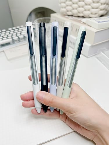 5 PCS Fun Shaking Gel Ink Pens 0.5mm Negro miniatura 7