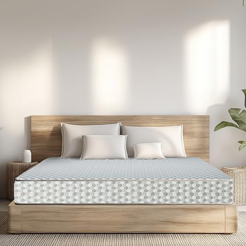 Sleepwell Dual Pro Profiled Foam Reversible 5-inch Double Size Bed, Gentle and Firm, Triple Layered Anti Sag Foam Mattress, Non Removable Cover (Grey, 78x47x5)