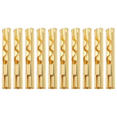 10 piezas conectores banana 4mm cobre chapado oro miniatura 1