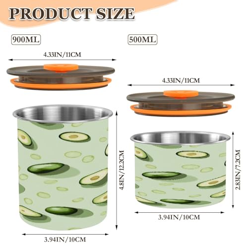 Bote hermético de acero inoxidable para café 17 oz miniatura 2
