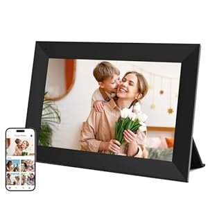 CozylaHome 10.1 Zoll HD Touchscreen Digitaler Bilderrahmen Schwarz