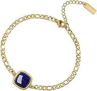 COAI Womens Girls Adjustable Square Stone Bead Bracelet