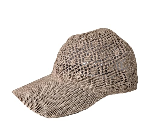 Gorra de béisbol de crochet para mujer ligera y transpirable miniatura 2