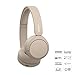Sony WH-CH520 Best Wireless Bluetooth On-Ear Headphones with Microphone for Calls and Voice Control, Up to 50 Hours Battery Life with Quick Charge Function, Includes USB-C Charging Cable - Beige
