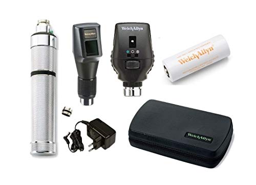 Image of OTICA Welch Allyn 3.5V Retinoscope & Ophthalmoscope Set | Rechargeable 3.5V streak retinoscope and ophthalmoscope set with charger, battery and hard case.