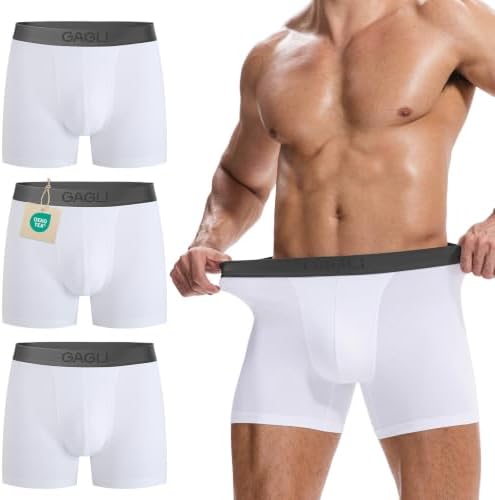 Boxershorts Herren Baumwolle, 3er Pack Ohne Kratzenden Zettel Unterhosen | Männer Atmungsaktives Retroshorts Unterwäsche Boxer (Gr. S - 3XL)