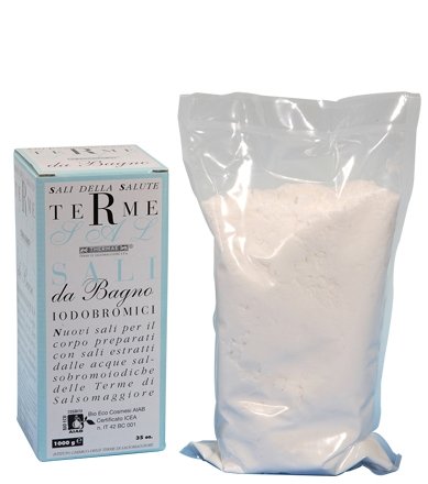 Sali Iodobromici da Bagno 1000g - Sali Termali Ispirati alle Acque di Salsomaggiore - Bagno Minerale Rilassante per Corpo e Pelle - Con Iodio e Bromuro - Benessere e Relax a Casa