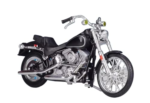 Harley-Davidson 1984 FXST Softail 1:18 - Modèle Réduit Moto Vintage Collection Noir