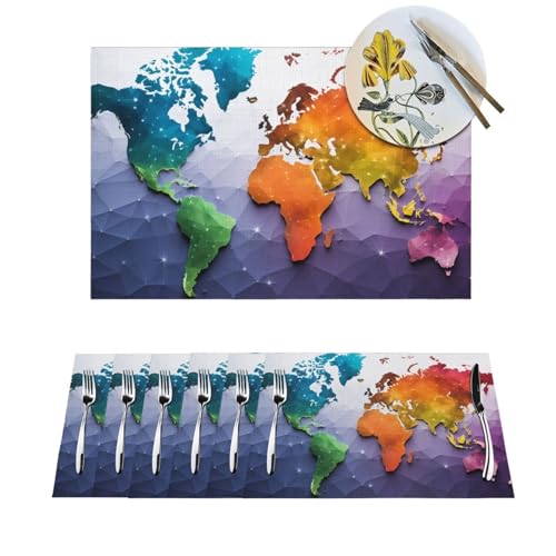 Set de table en vinyle lavable pour éviter les taches sur la table - 2