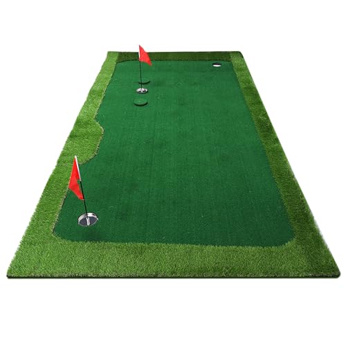 Restokki Indoor Golf Putting Practicing Putter Simulator Training Mat with Gradient Aid Equipment (1.0×3m)