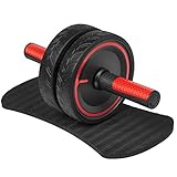 Reodoeer 腹筋ローラー アブホイール エクササイズローラー エクササイズウィル スリムトレーナー マット付き