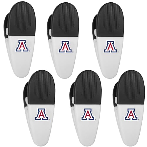 Siskiyou Sports NCAA Arizona Wildcats Chip Clip Magnets, 6pk White, One Size