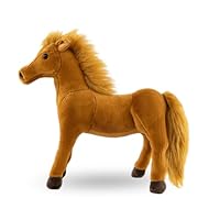 Horse Soft Toys, Cuddly Soft Toy Pony for Kids, Horse Stuffed Animals, Plush Pony Stuffed Animal Presents for Kids Birthday Party Decoration-20cm
